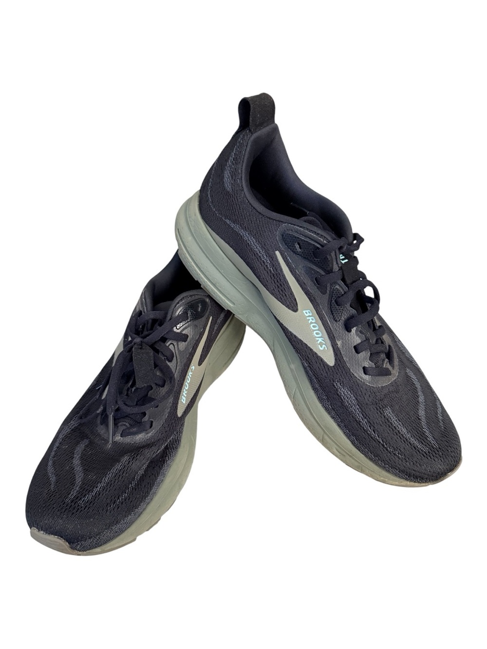 Brooks trace 4 black and olive lightly used activewear sporty athleisure running